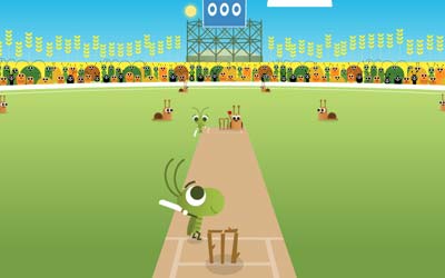 cricket google doodle game